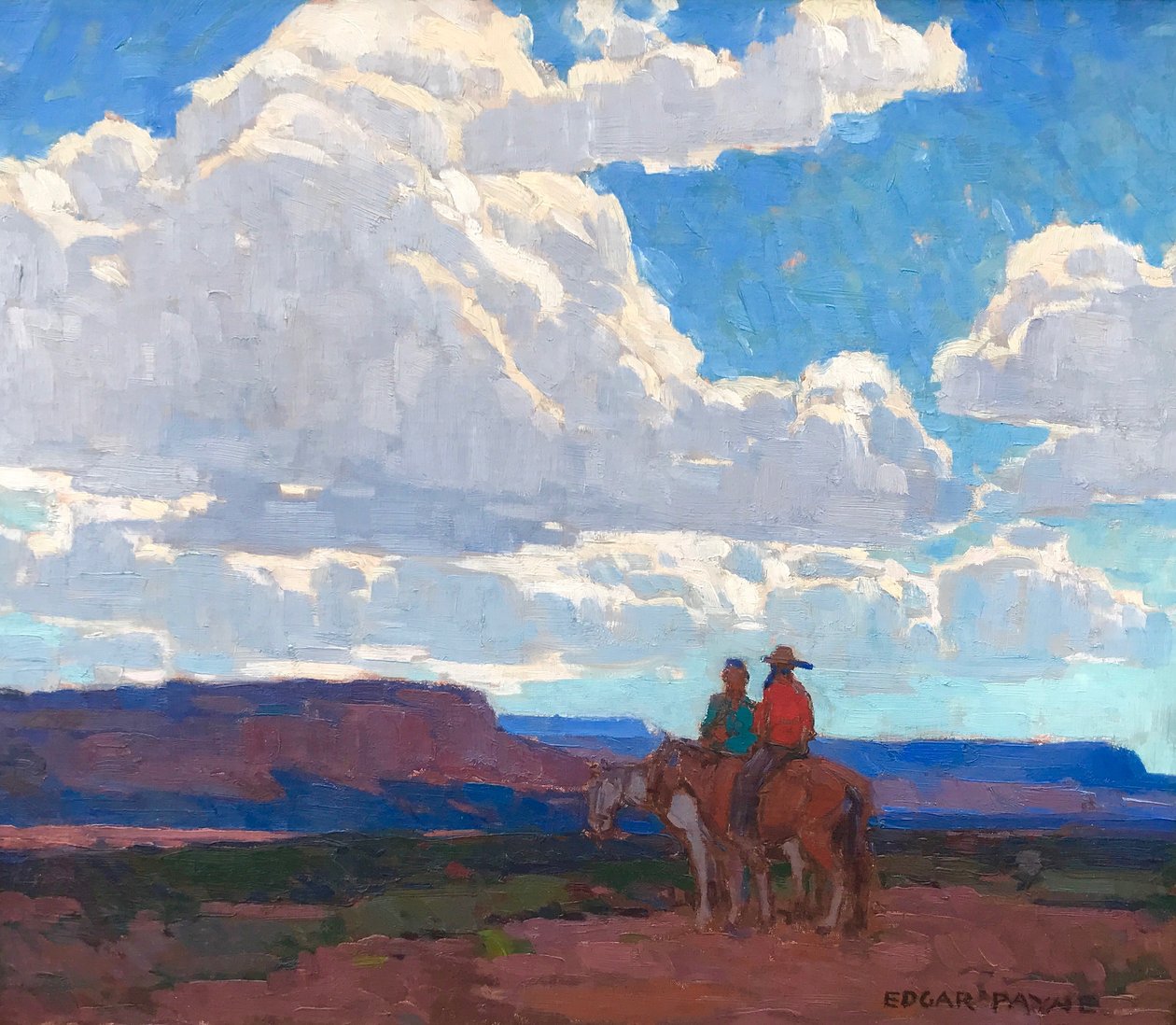 Arizona Sky, door Edgar Alwin Payne door Edgar Alwin Payne