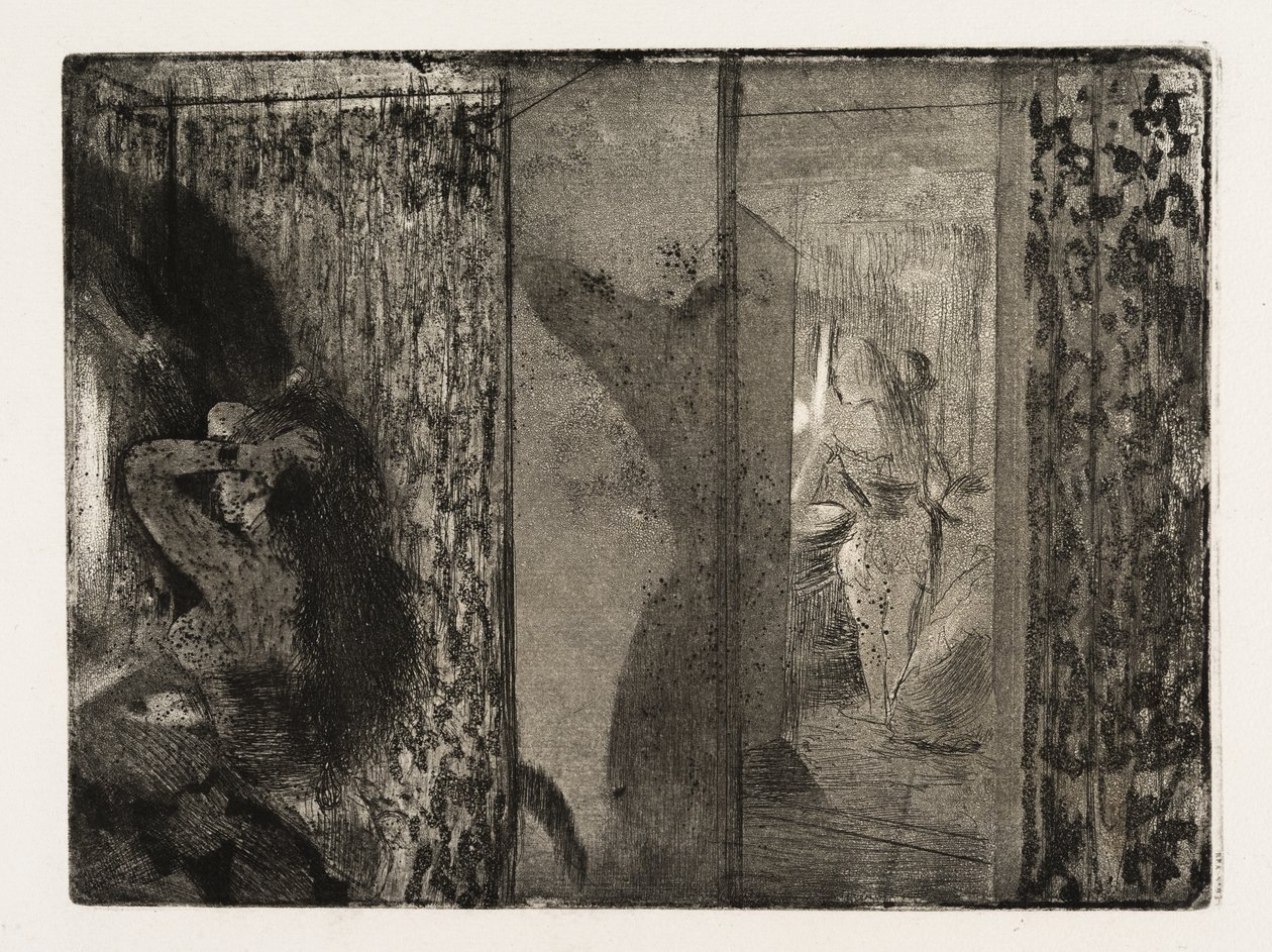 Actrices in hun kleedkamers door Edgar Degas