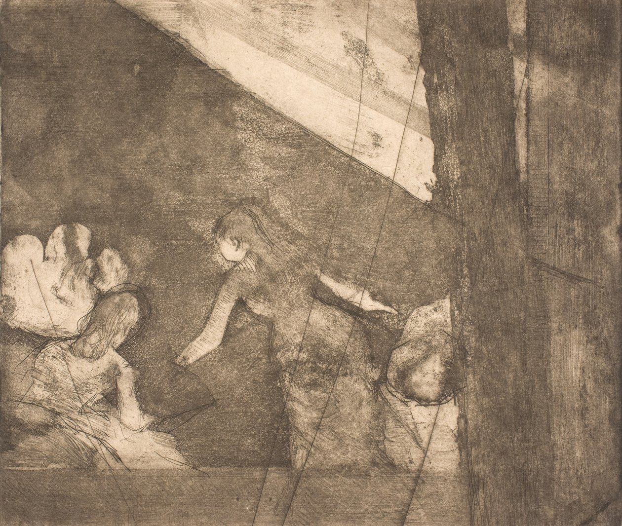 Aux Ambassadeurs door Edgar Degas