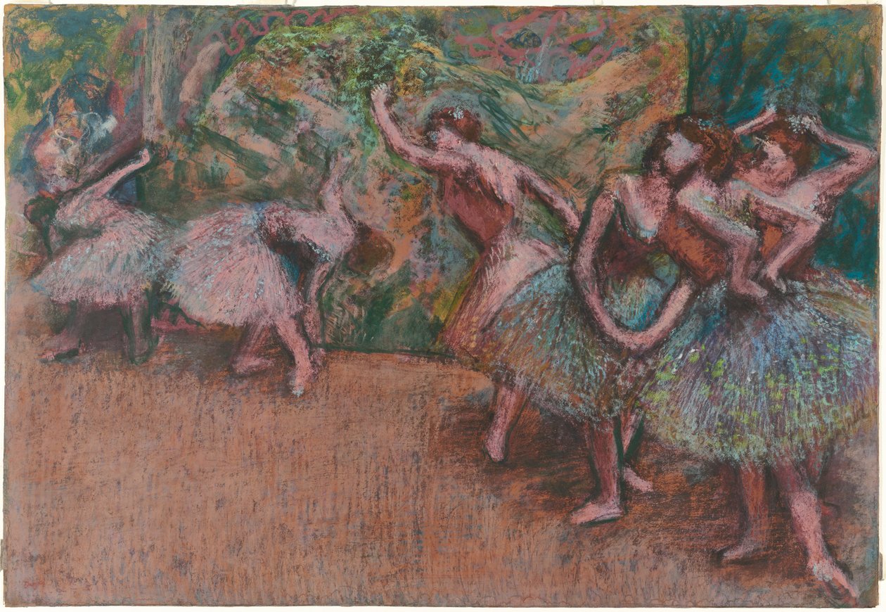 Balletscène, c.1907 door Edgar Degas