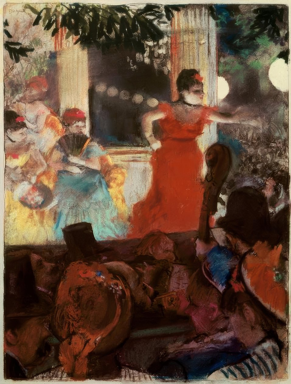 Café-concert aux ambassadeurs door Edgar Degas