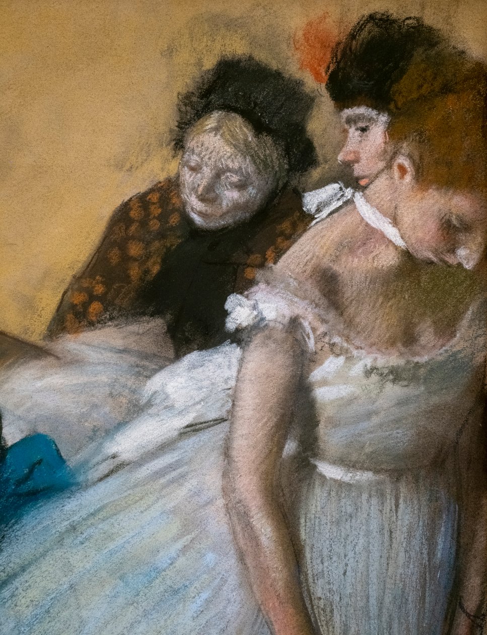 Dansexamen (detail) door Edgar Degas