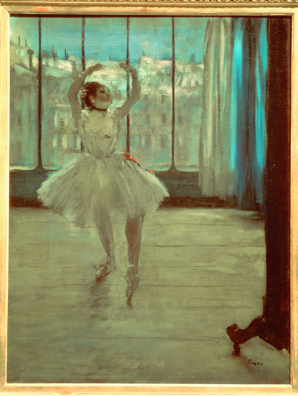 Danser voor een raam door Edgar Degas