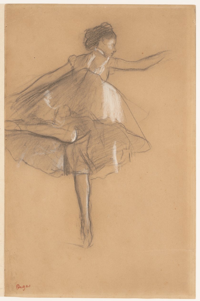 Danseres op spitzen door Edgar Degas