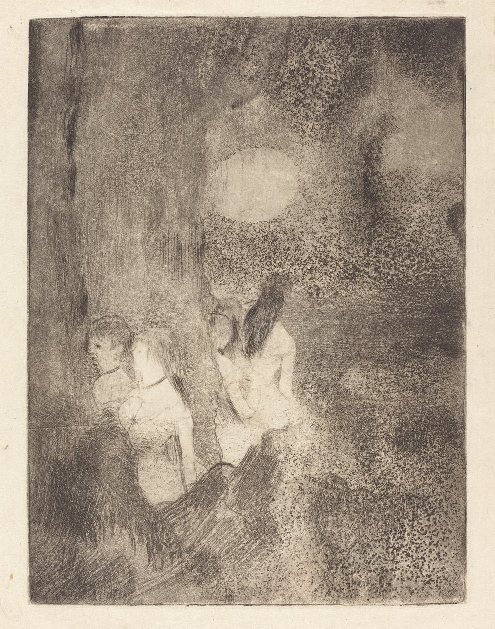 Dansers in de coulissen door Edgar Degas