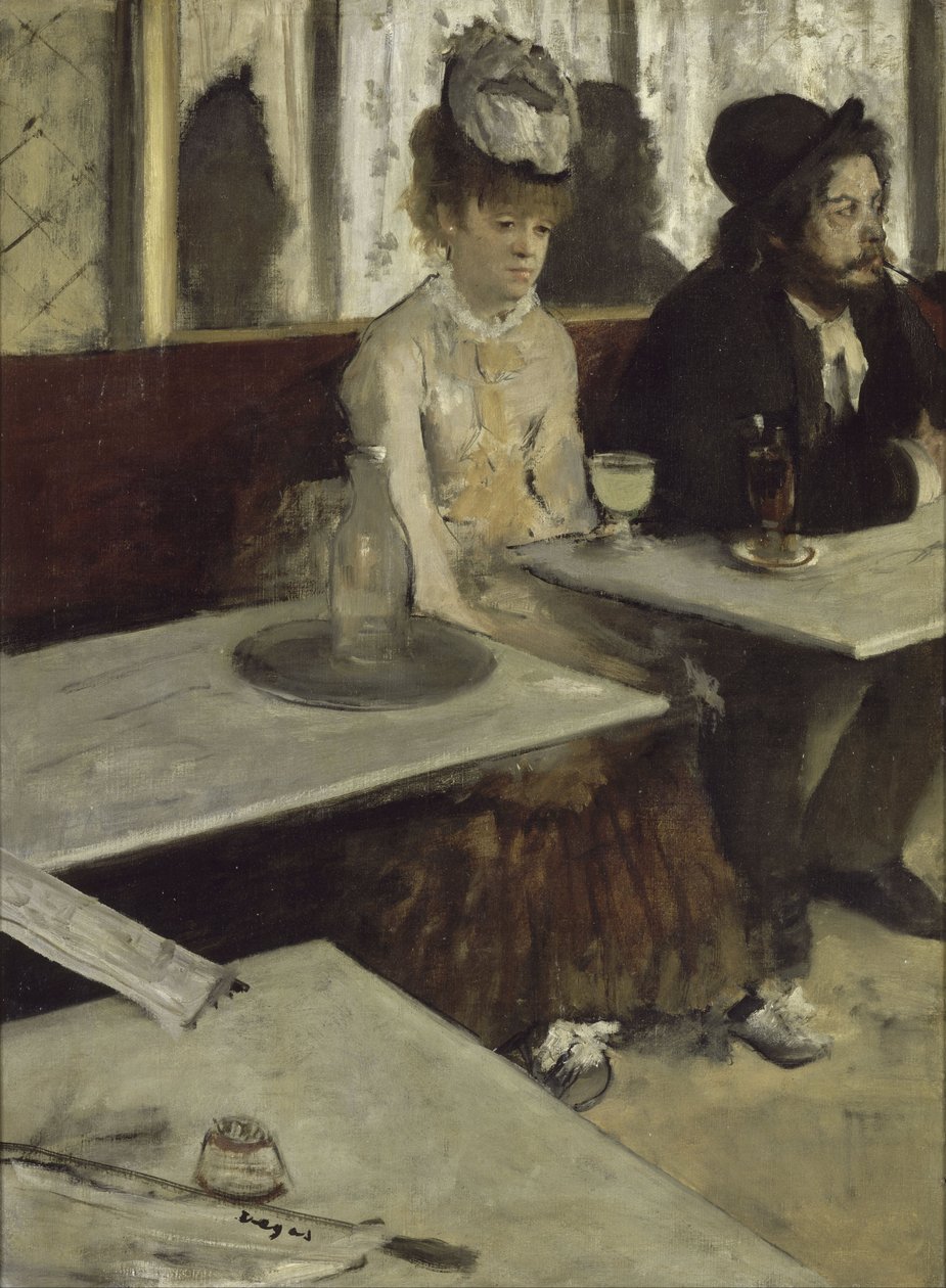 In een café, ook wel ‘l’Absinthe’ genoemd door Edgar Degas