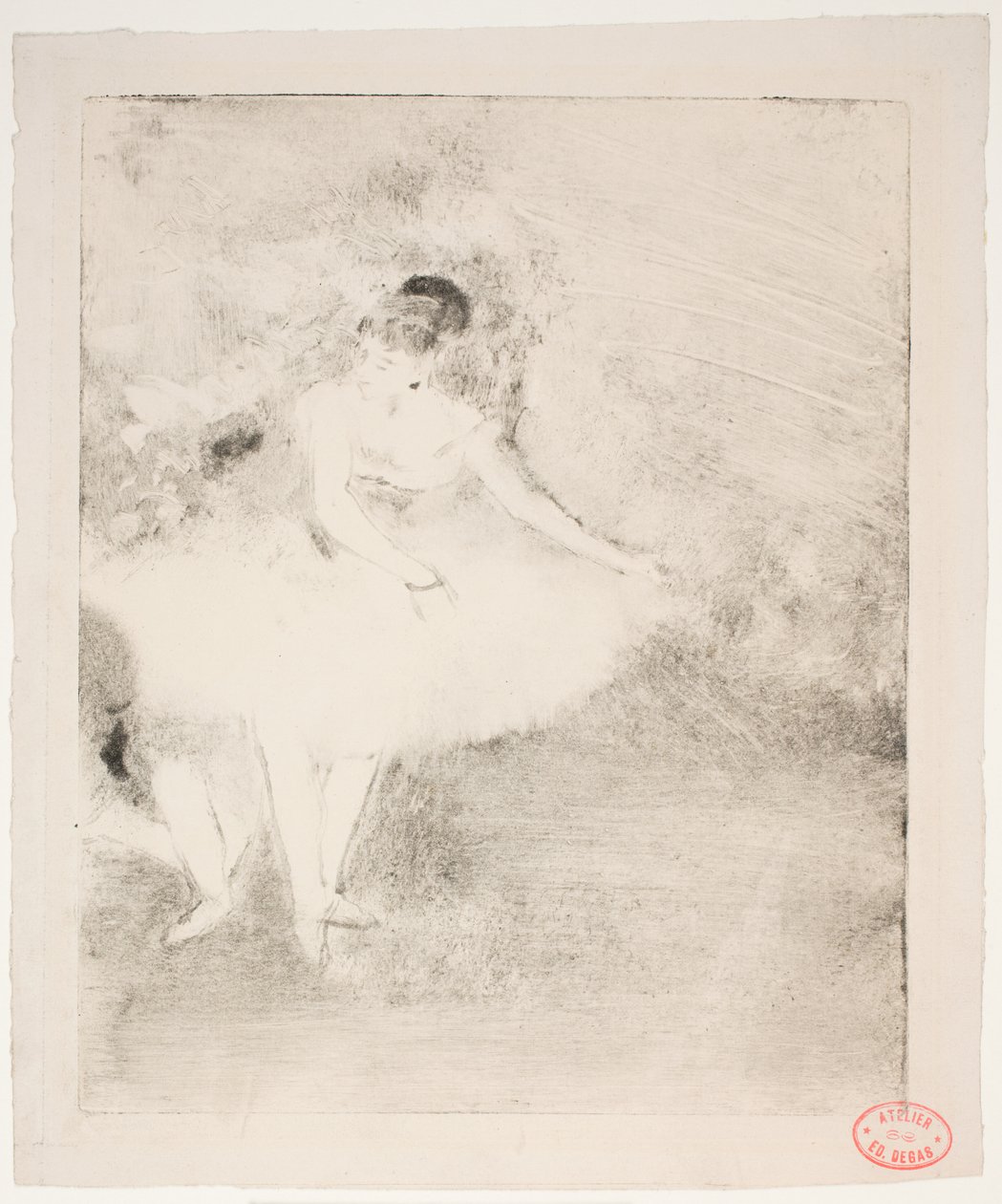 Danser op het podium door Edgar Degas