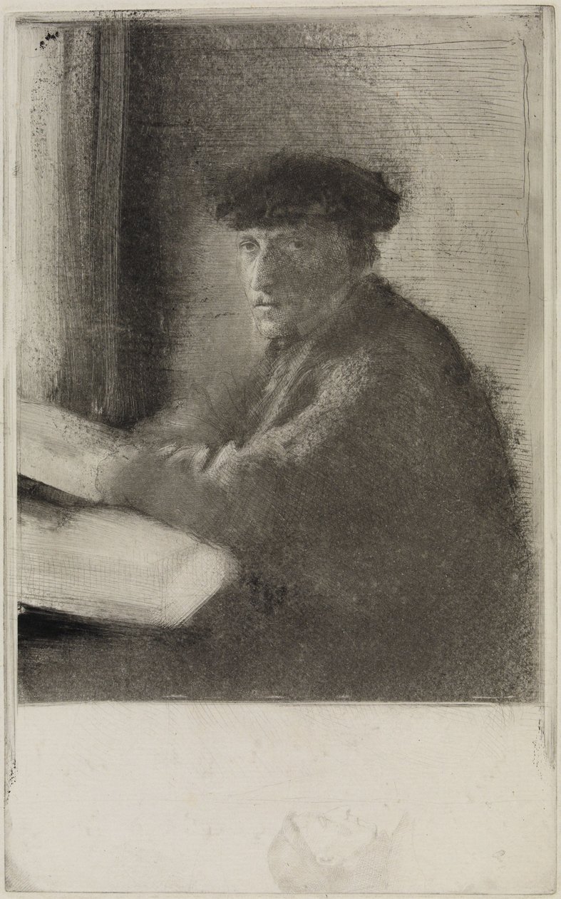 De steker Joseph Tourny, in halffiguur door Edgar Degas