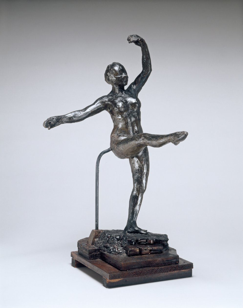 Vierde positie voor, op het linkerbeen door Edgar Degas