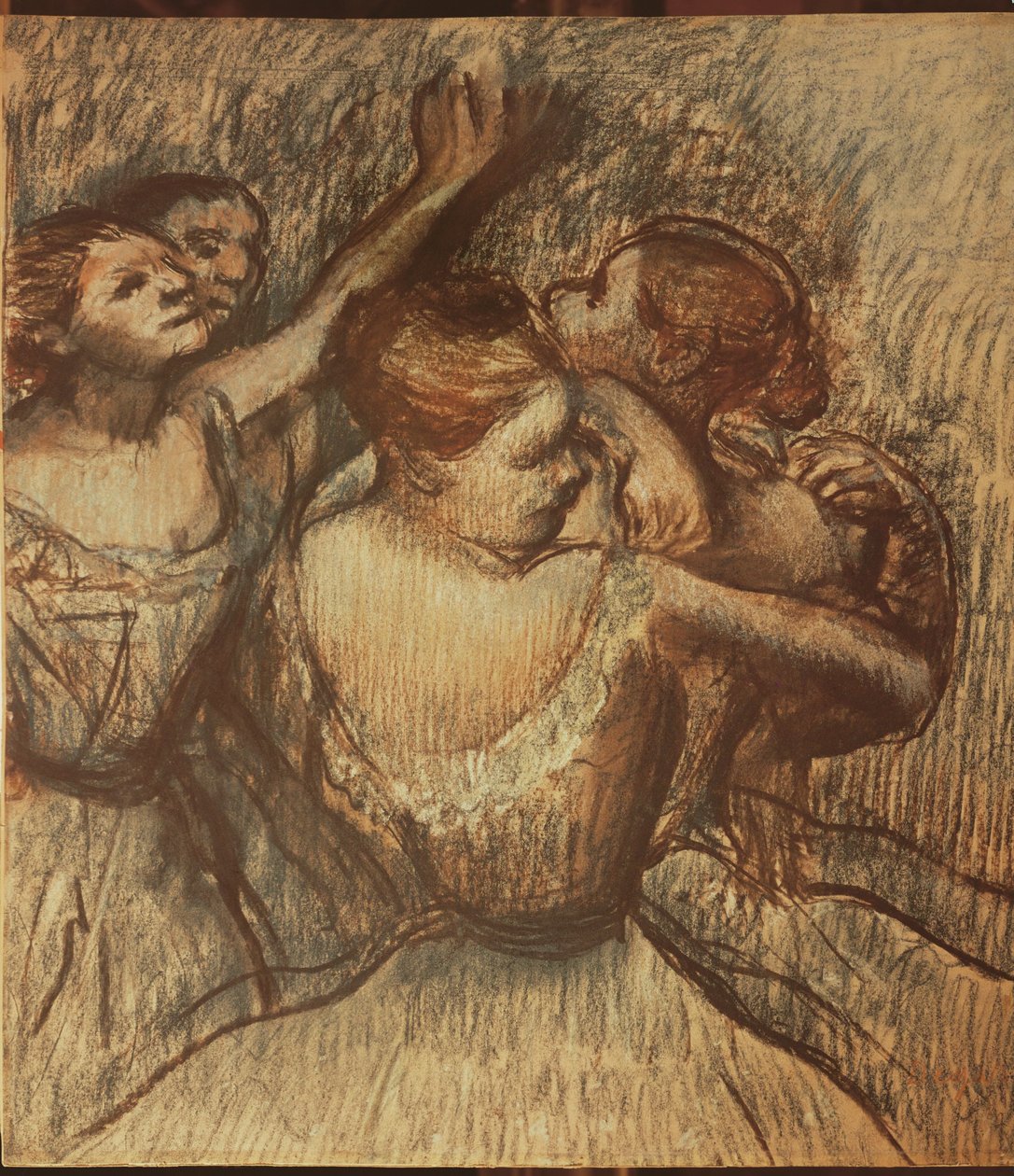 Groene dansers door Edgar Degas