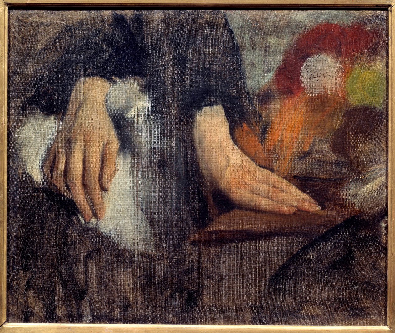Handstudie voor de familie Bellelli door Edgar Degas