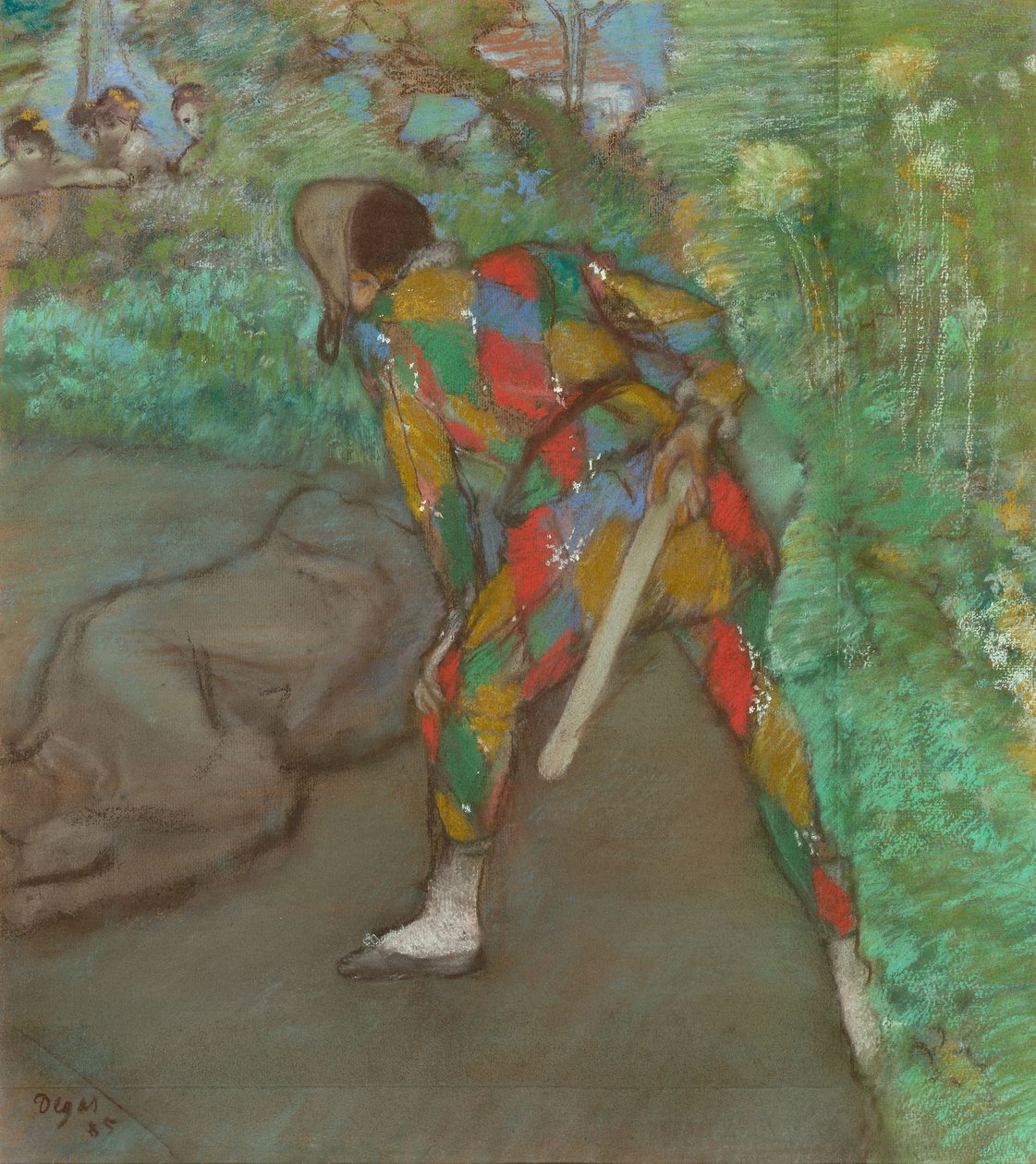 Harlekijn door Edgar Degas