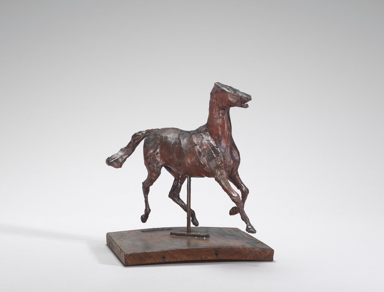 Paard in Draf, de Voeten Raken de Grond Niet, 1870s door Edgar Degas