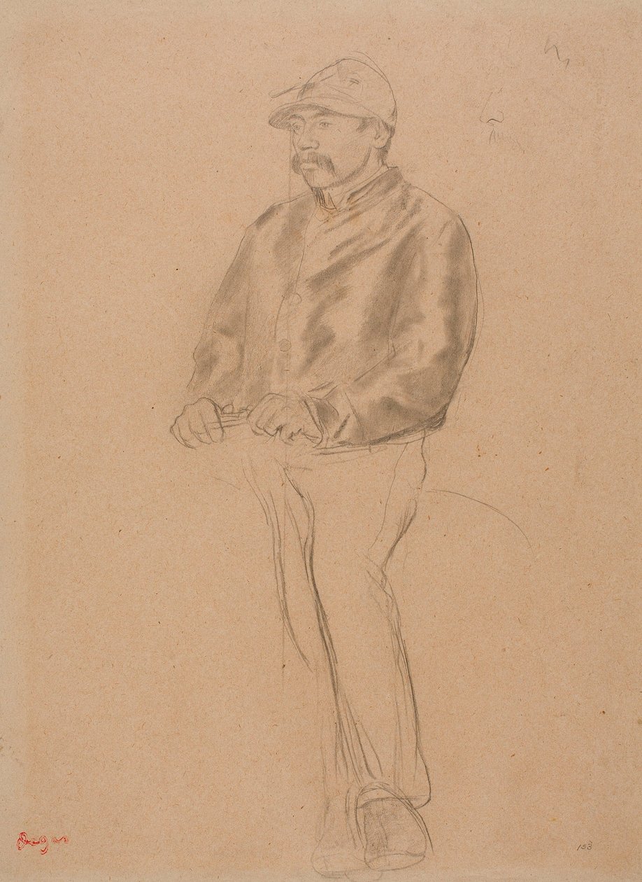 Jockey door Edgar Degas