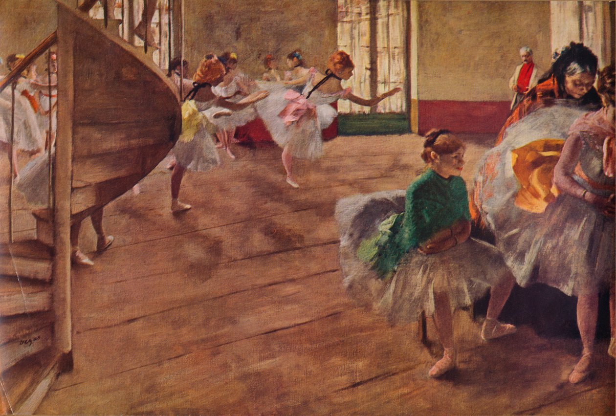 La Repetition, ca. 1874 1935 door Edgar Degas