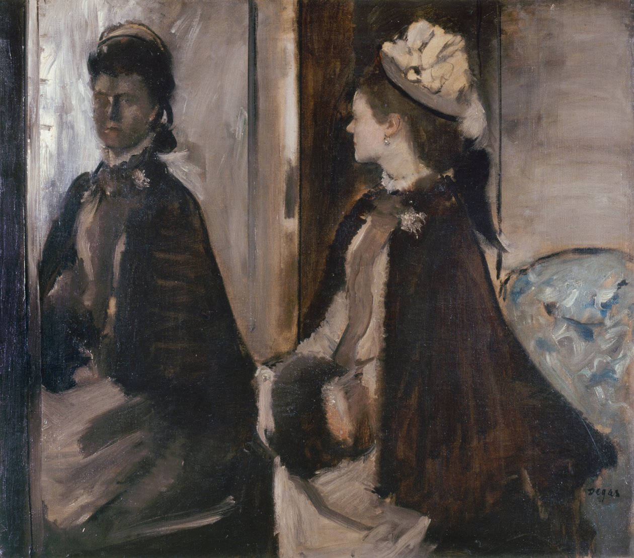 Mevrouw Jeantaud voor de spiegel door Edgar Degas