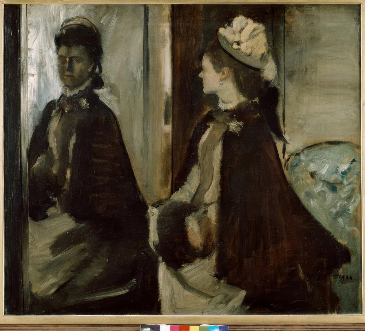 Madame Jeantaud bij de spiegel door Edgar Degas