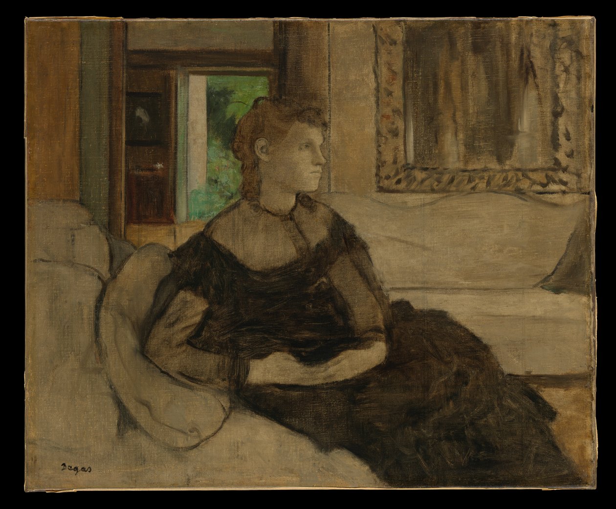 Mevrouw Théodore Gobillard (Yves Morisot, 1838–1893) door Edgar Degas