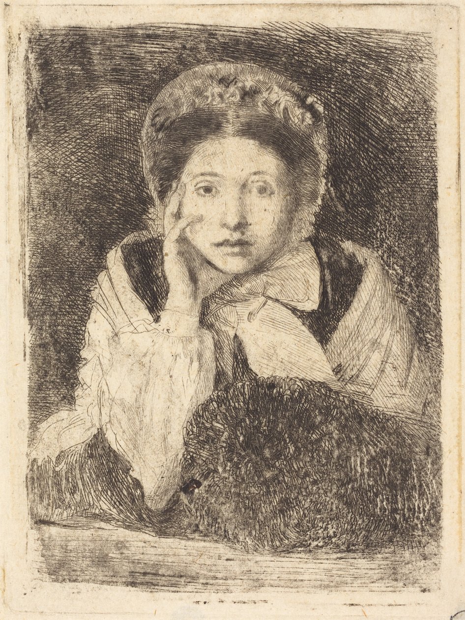 Marguerite De Gas, de zus van de kunstenaar (Marguerite De Gas, soeur de l