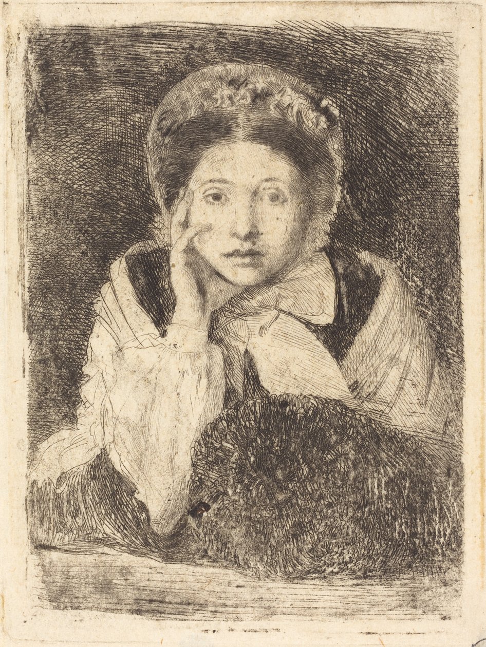 Marguerite De Gas, de Zus van de Kunstenaar, 1860-1862 door Edgar Degas