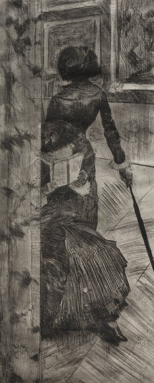 Mary Cassatt in het Louvre: De schilderijengalerij door Edgar Degas