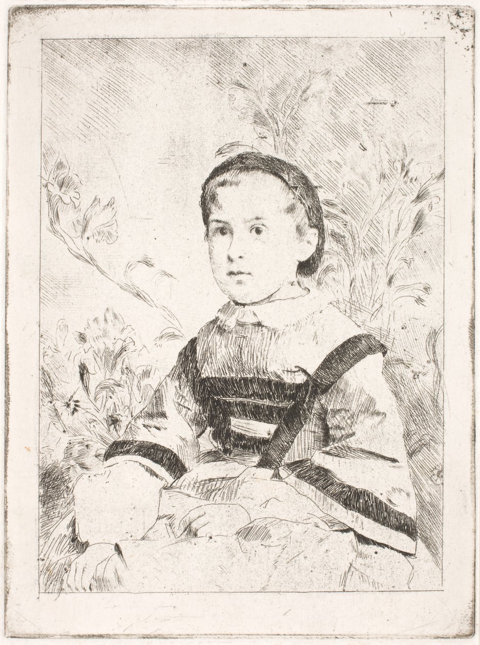 Mlle Nathalie Wolkonska door Edgar Degas
