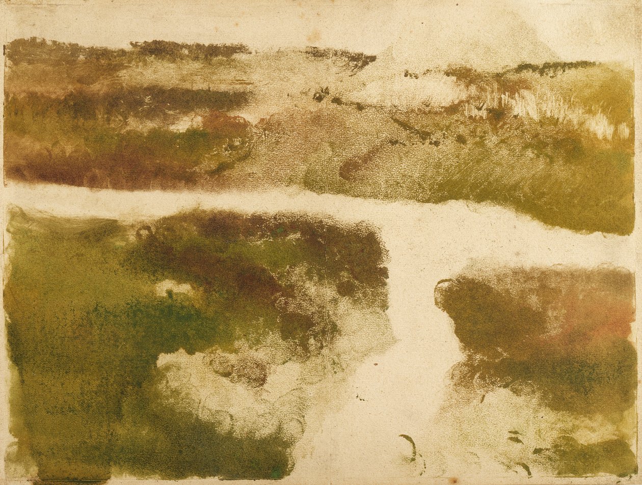 Berglandschap door Edgar Degas