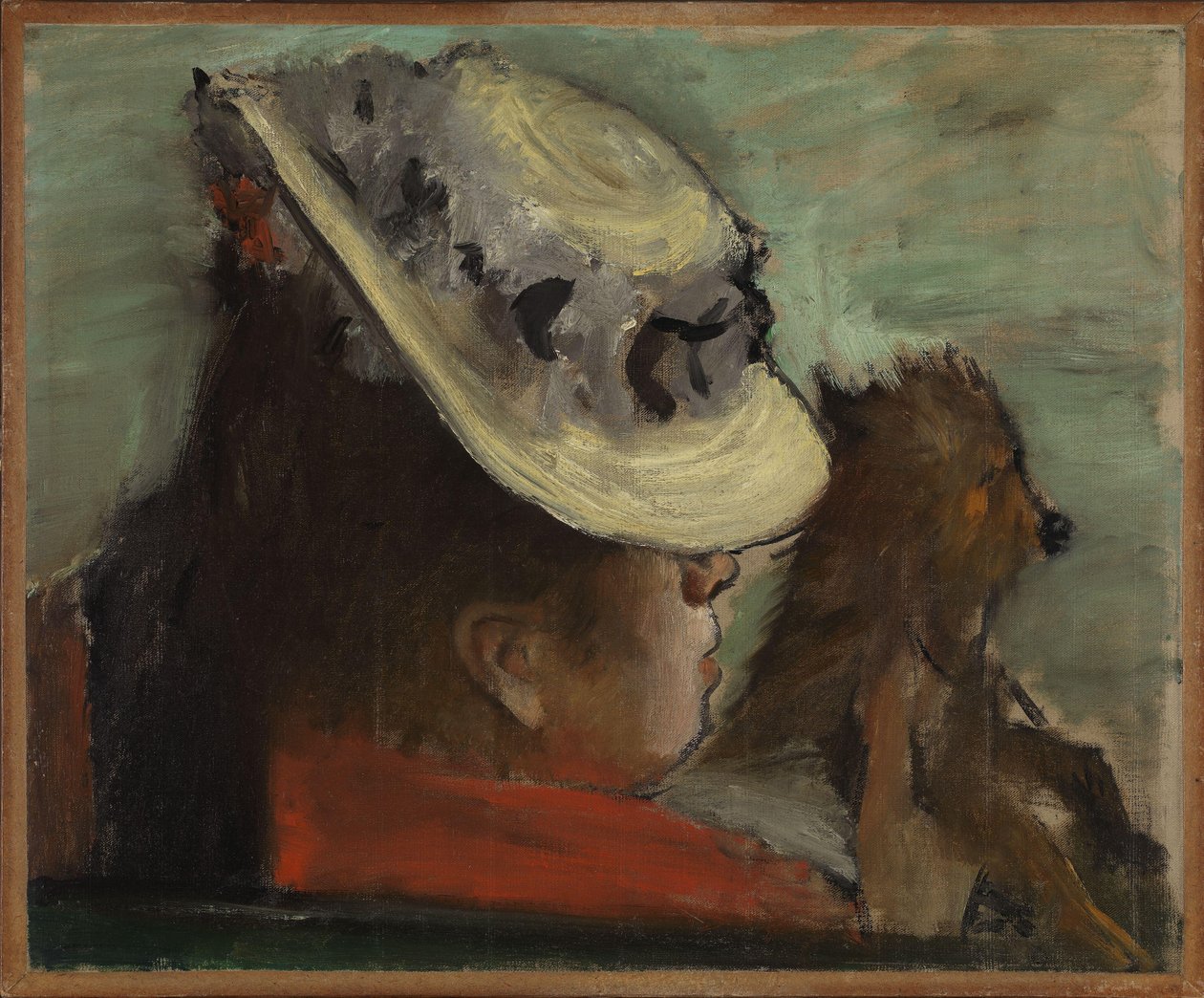 Noors Bokmål:  Dame med hund Dame met een hond door Edgar Degas