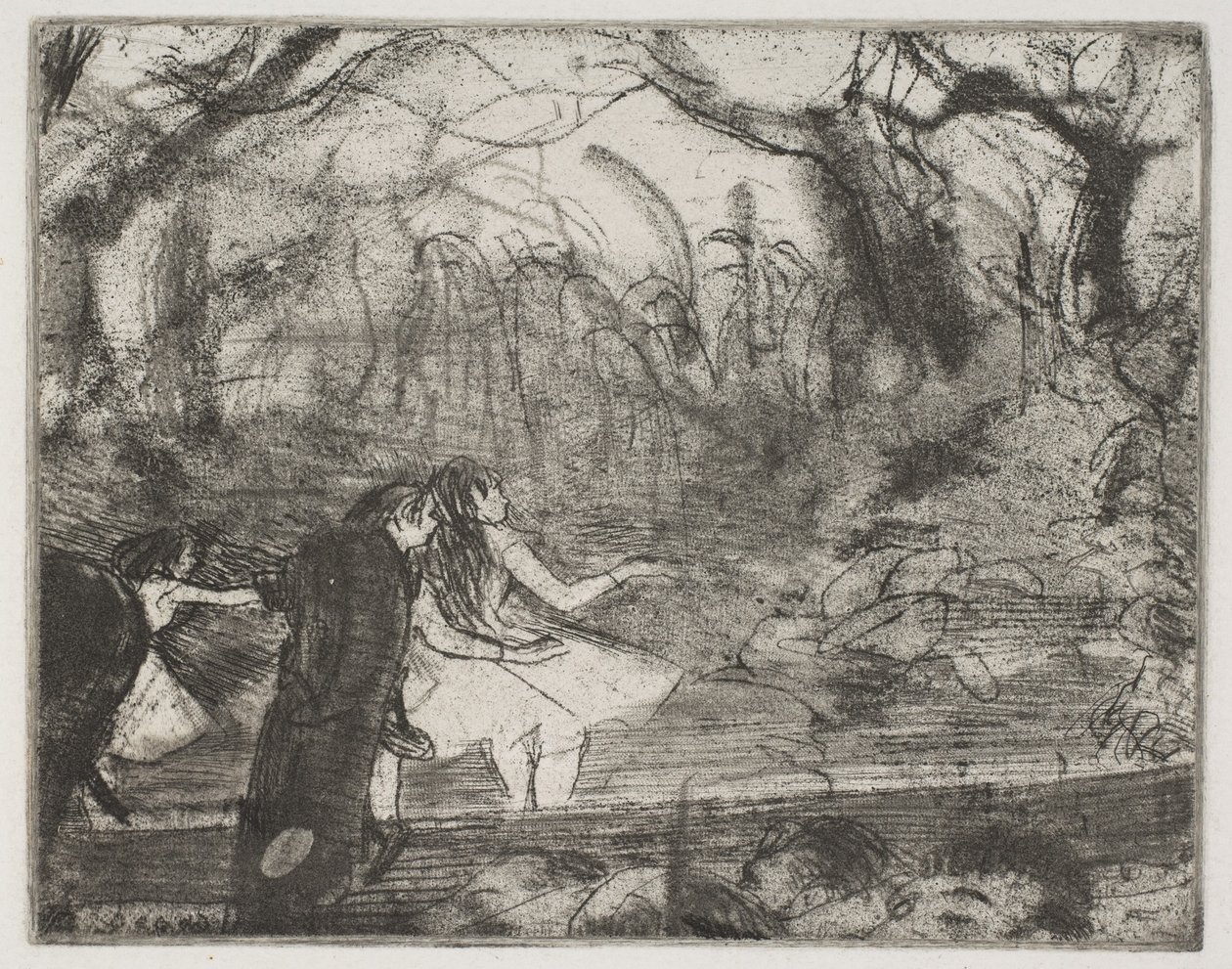 Op het toneel III door Edgar Degas