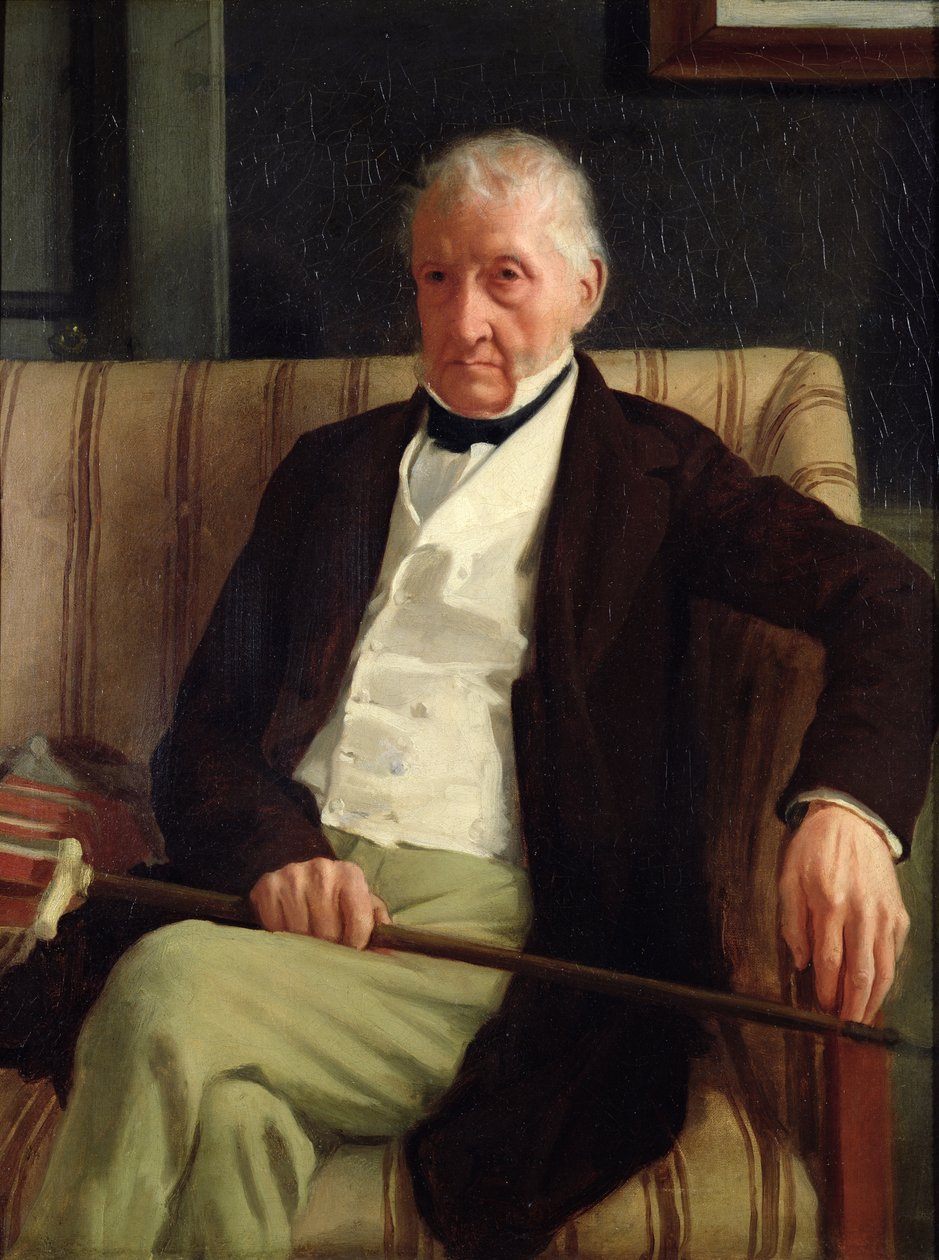 Portret van Hilaire Degas (1770-1858), grootvader van de kunstenaar, 1857 door Edgar Degas