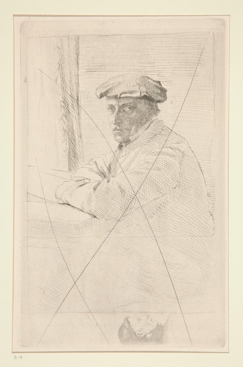 Portret van de graveur Joseph Tourny door Edgar Degas