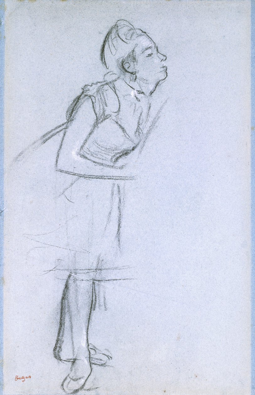 Profiel van een danseres door Edgar Degas