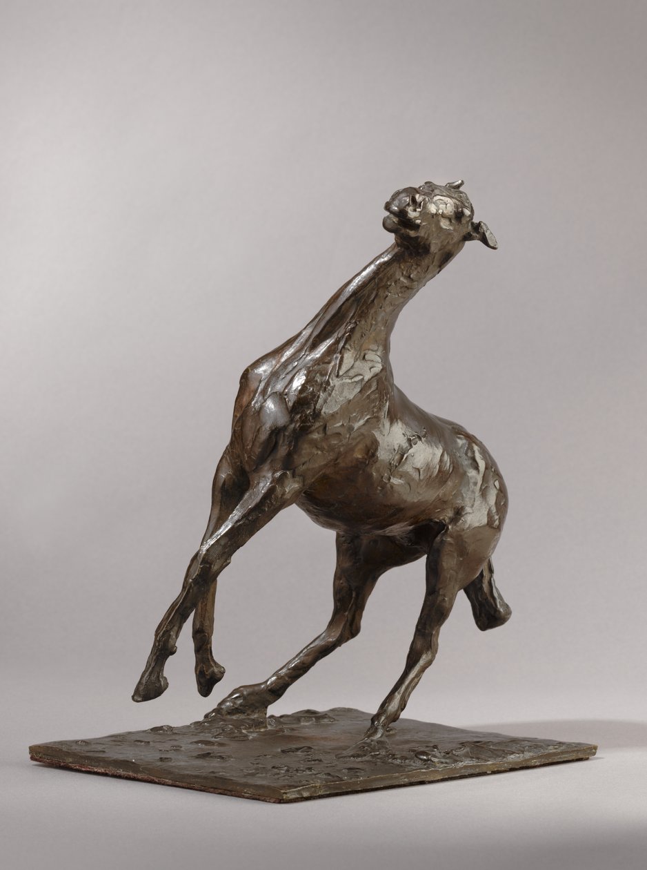 Steigerend Paard, gemodelleerd ca.1870s, gegoten 1919-21 door Edgar Degas