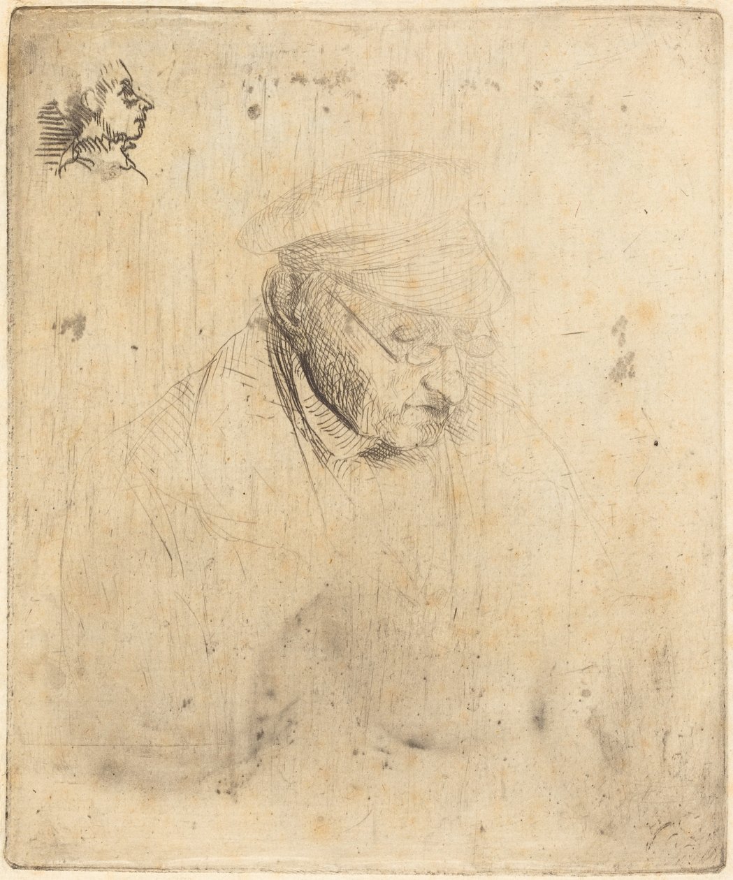 René-Hilaire de Gas, grootvader van de kunstenaar door Edgar Degas