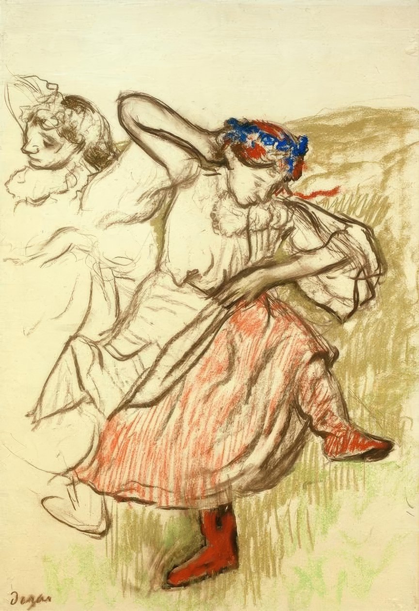 Russische danseressen door Edgar Degas