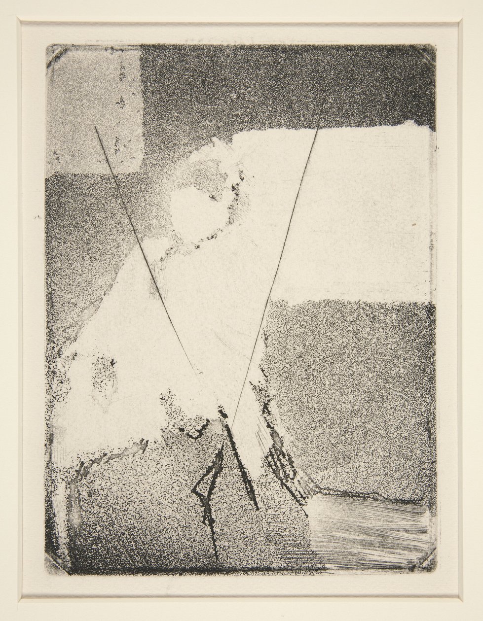 Zittende Vrouw met Hoed en Sjaal, ca. 1879 door Edgar Degas
