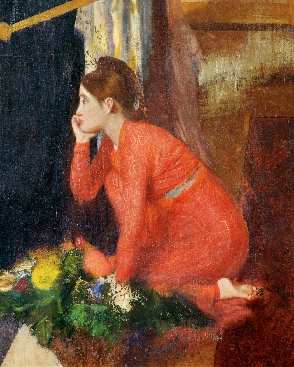Semiramis construisant Babylone (olieverf op doek) door Edgar Degas