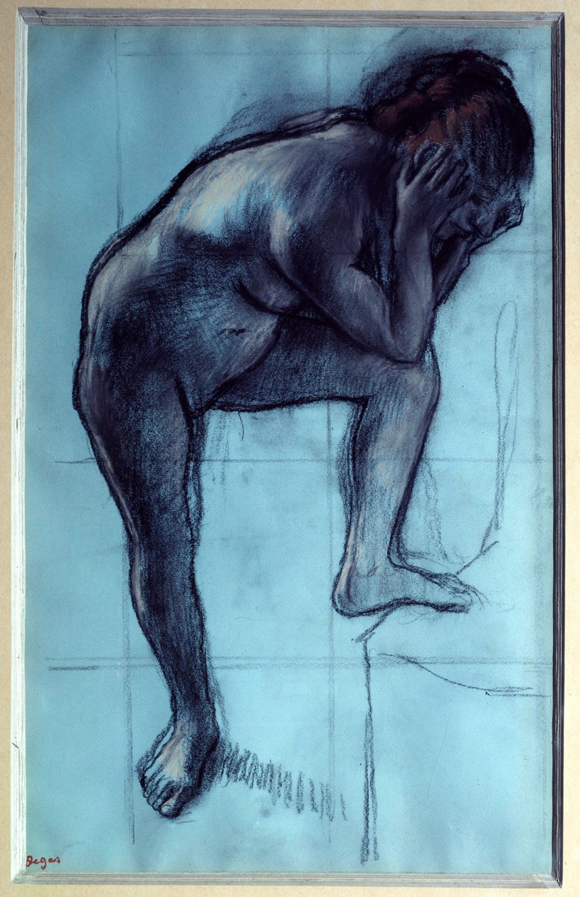 Staande naakte vrouw door Edgar Degas