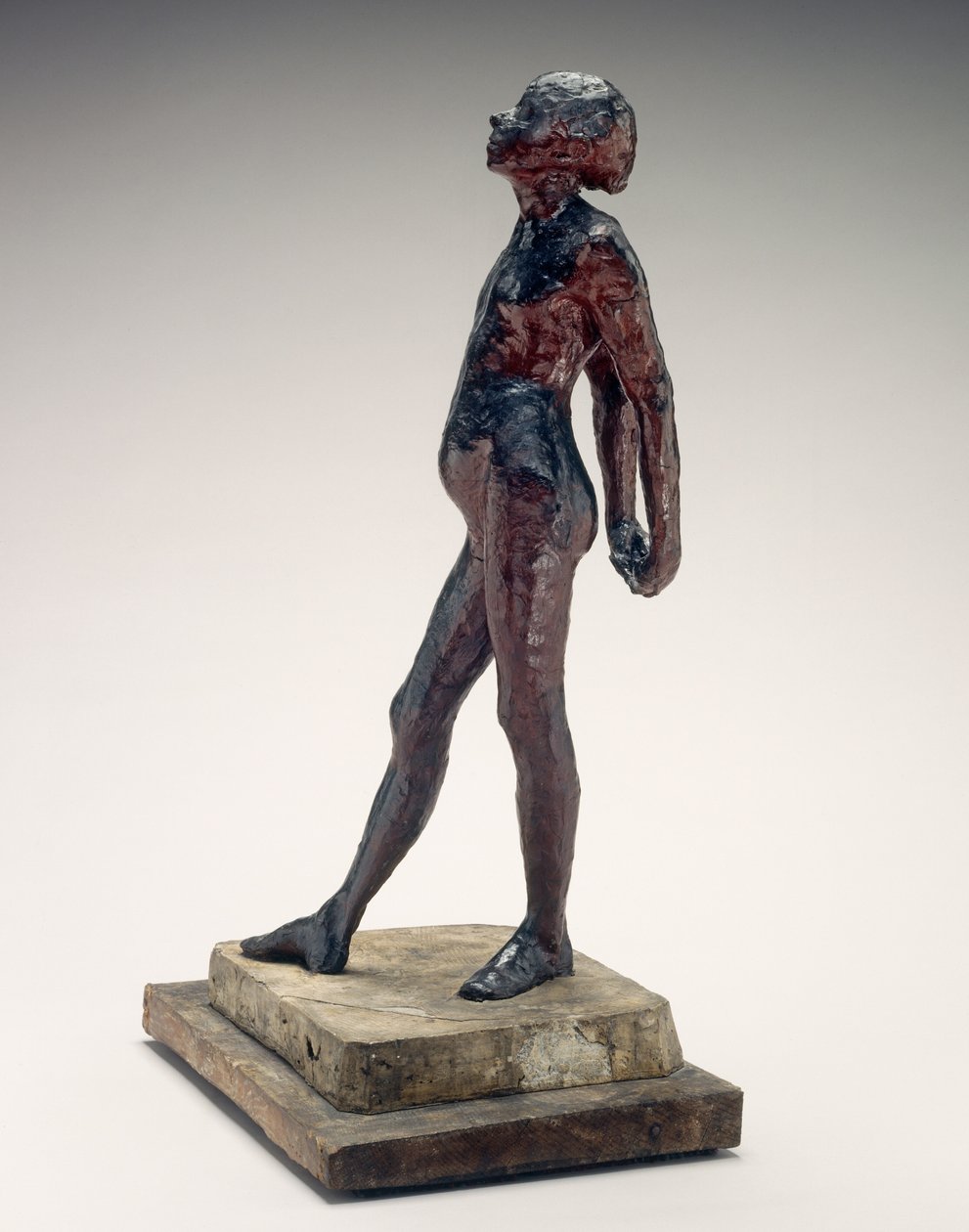 Studie in de Naakte van Kleine Danseres Veertien Jaar Naakte Kleine Danseres, ca. 1878-1881 door Edgar Degas