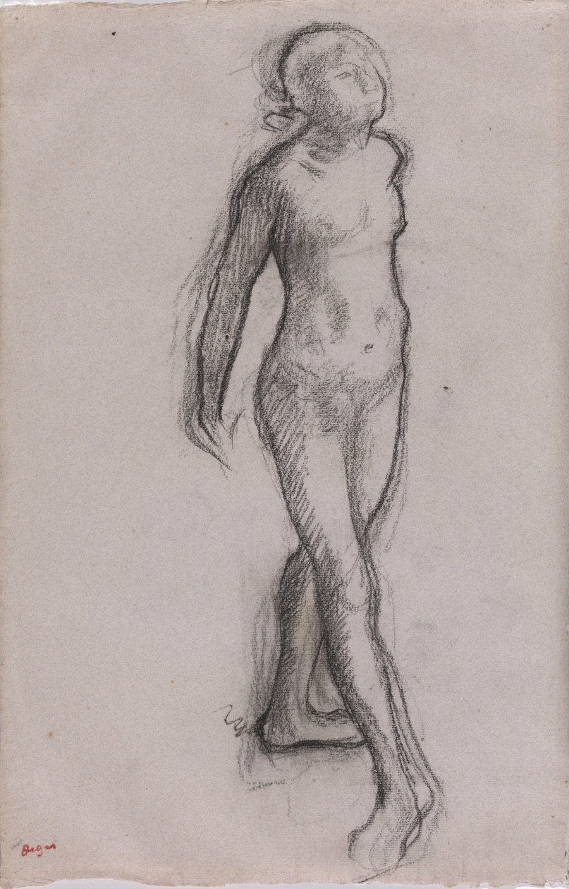 Studie van een Naakte Danseres, ca. 1878-79 door Edgar Degas
