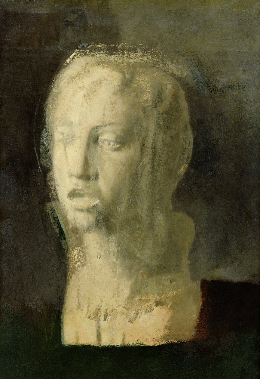 Studie van het hoofd van een jonge zanger, naar Della Robbia, c.1856-58 door Edgar Degas