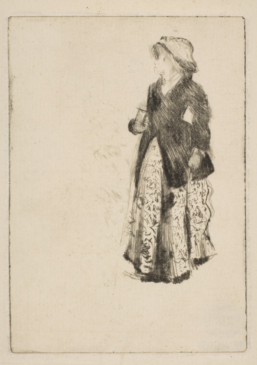 De actrice Ellen Andrée door Edgar Degas