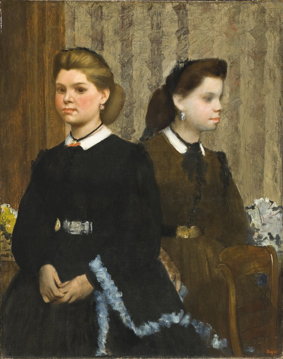 De Bellelli Zusters (Giovanna en Giuliana Bellelli) door Edgar Degas