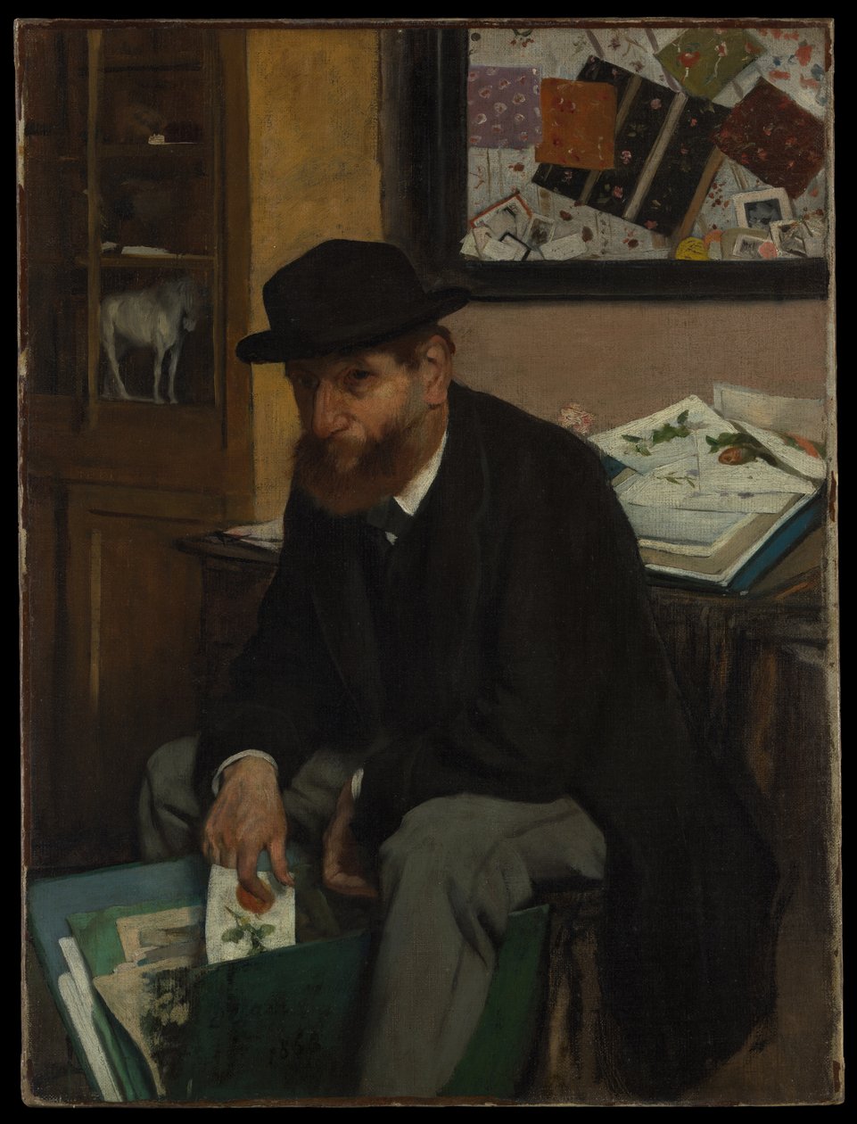 De verzamelaar van prenten door Edgar Degas