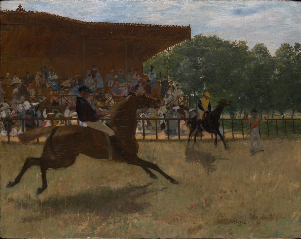 De valse start door Edgar Degas
