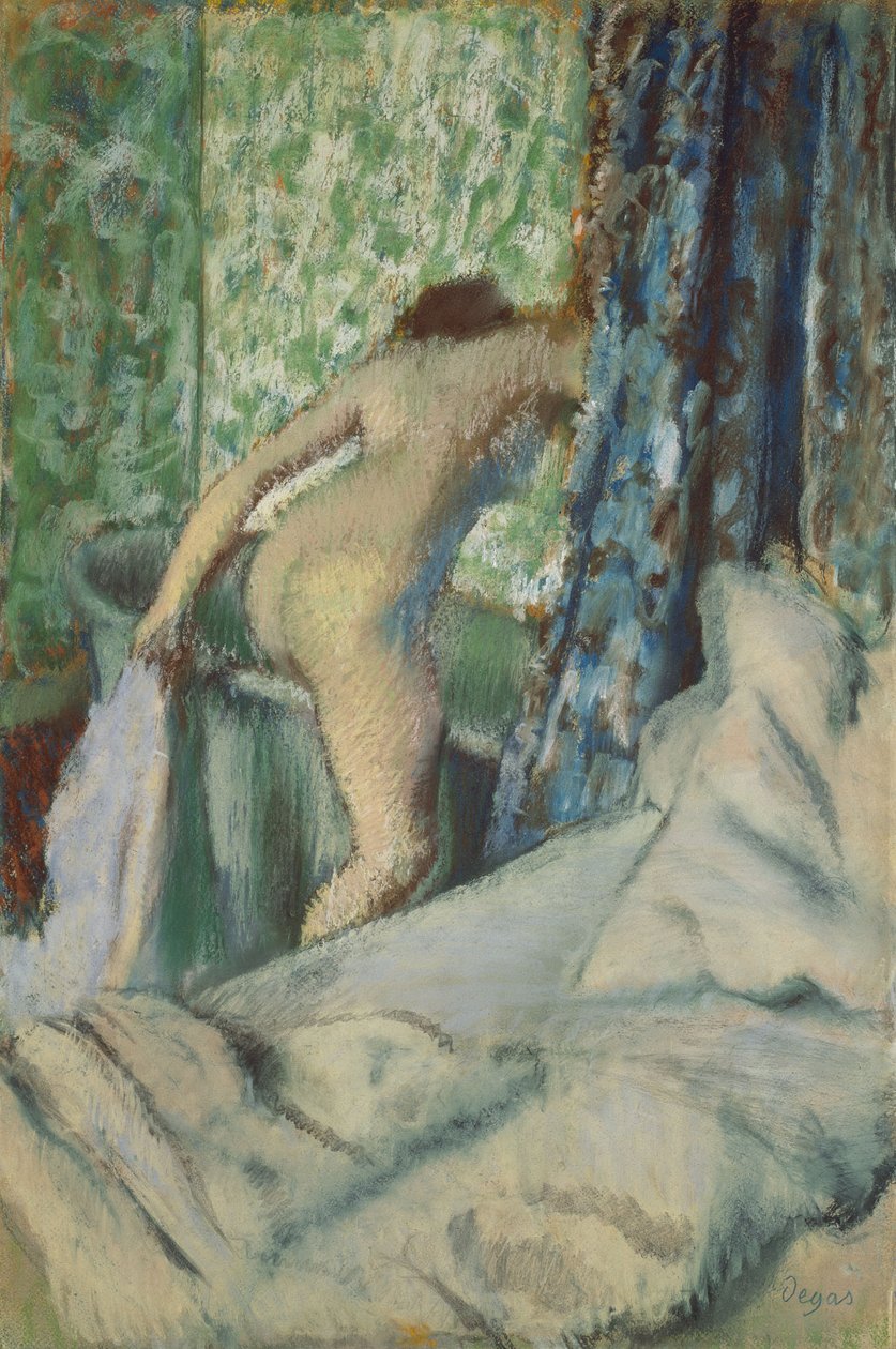 Het ochtendbad door Edgar Degas