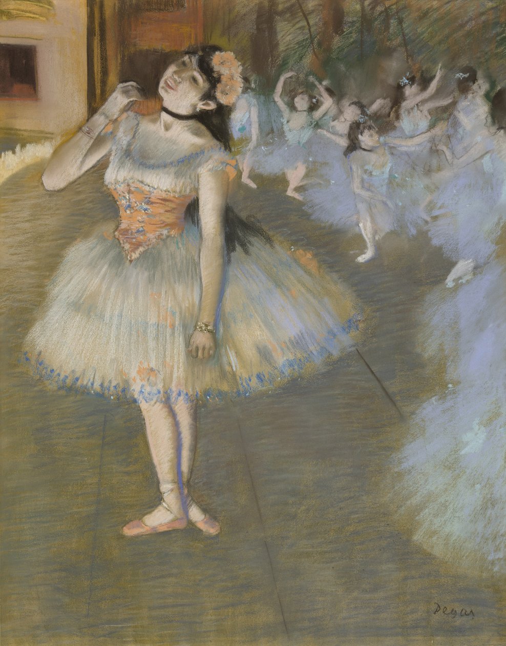 De ster, 1879/81 door Edgar Degas