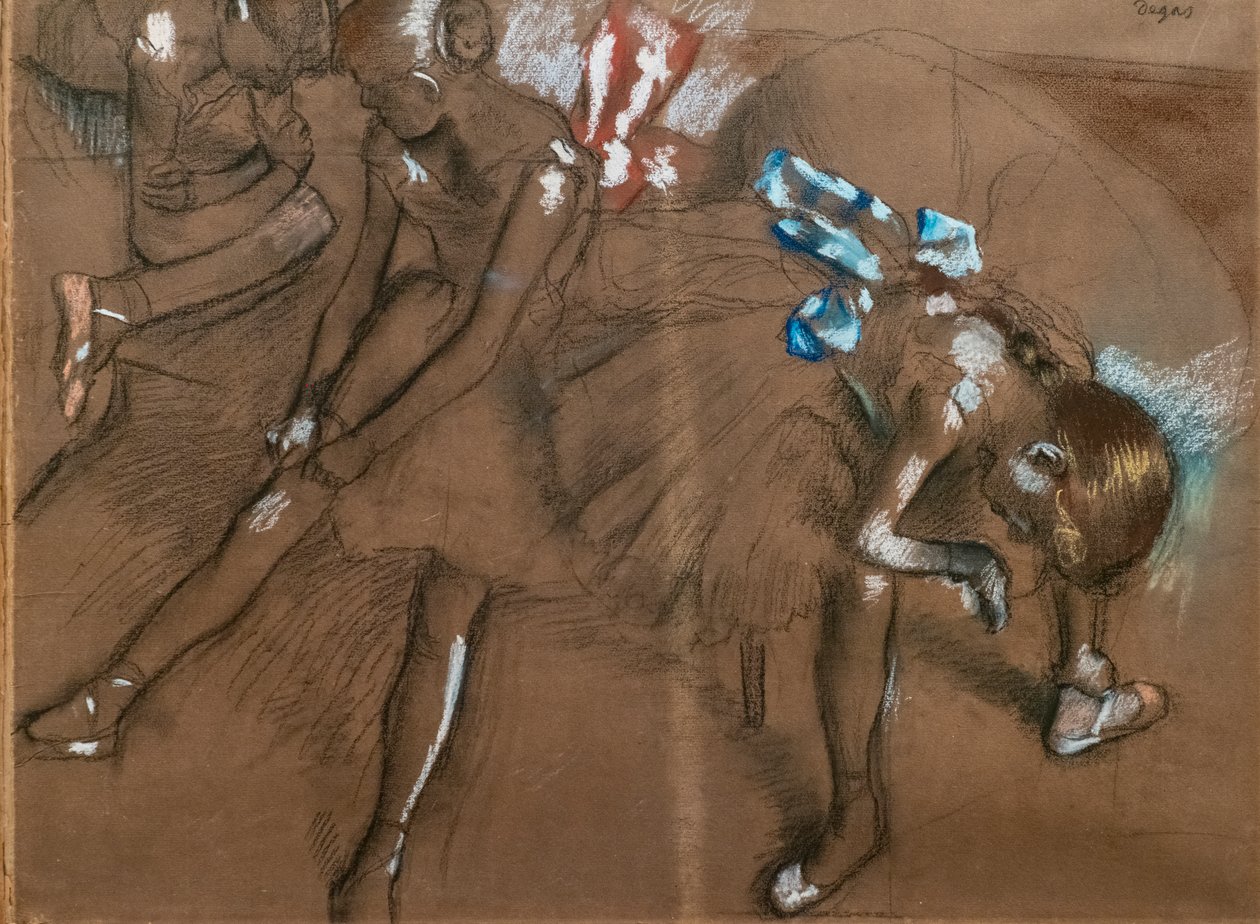 Drie dansers door Edgar Degas