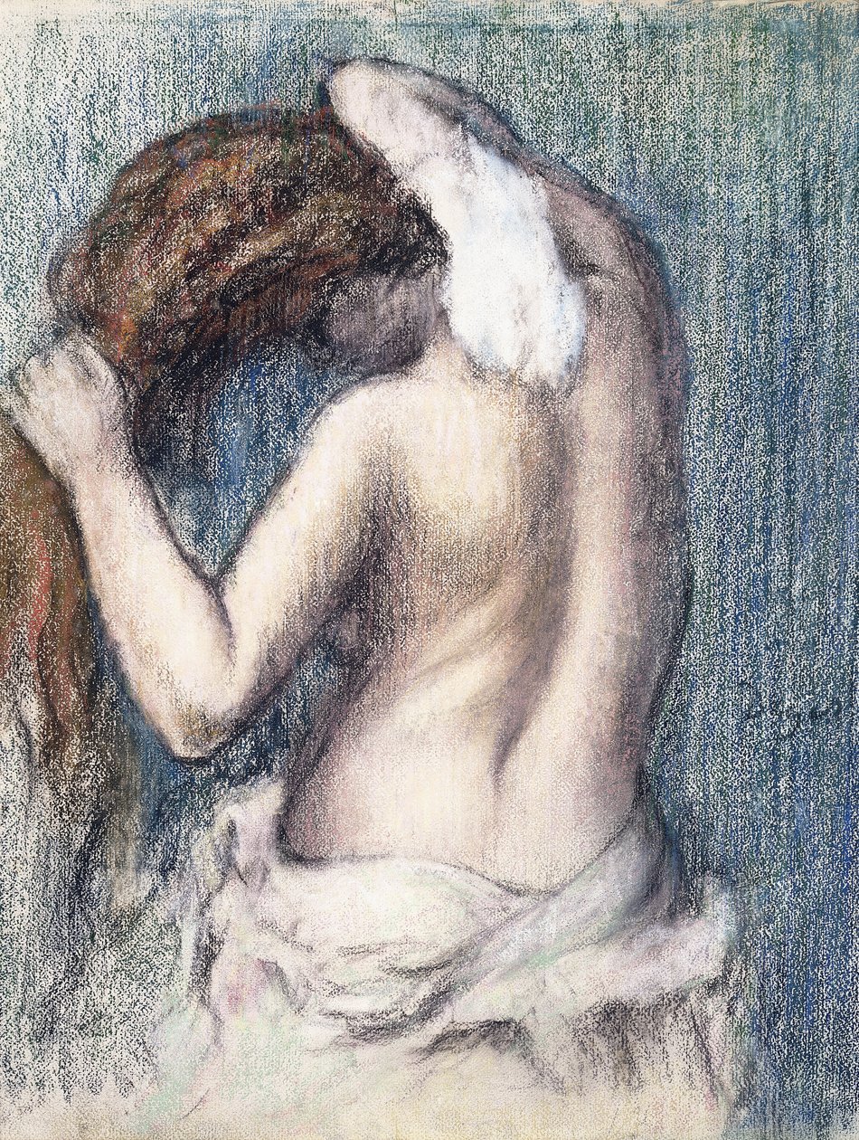 Vrouw die Zichzelf Afdroogt door Edgar Degas