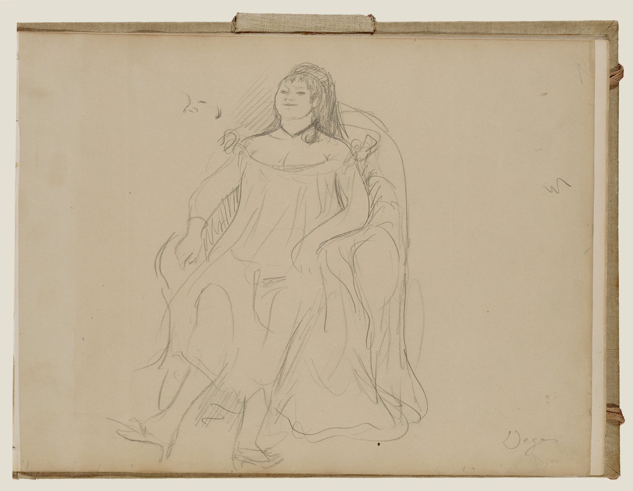 Vrouw Zittend door Edgar Degas